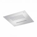 Soffione Doccia da Soffitto in Acciaio con Doppio Getto Made in Italy - Quinto