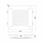 Soffione Doccia da Soffitto in Acciaio Inox Monogetto Made in Italy - Elcan Viadurini