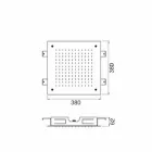 Soffione Doccia da Soffitto Monogetto in Acciaio Inox Made in Italy - Cauro Viadurini