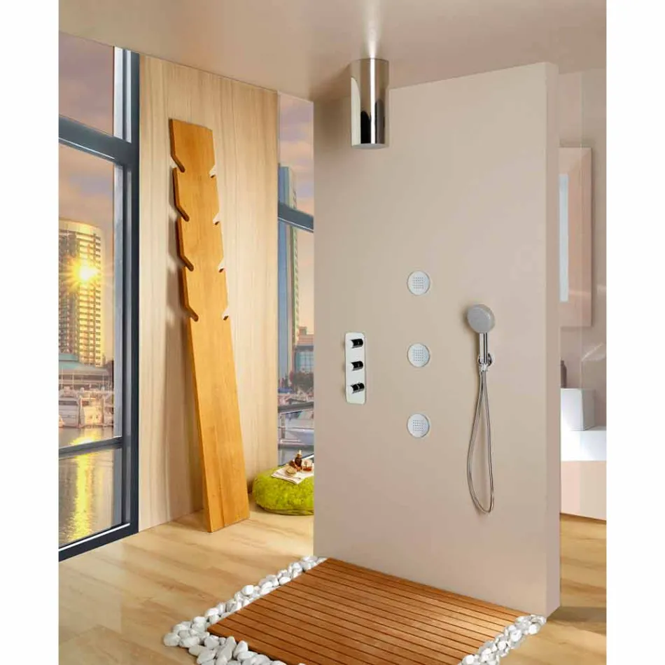 Soffione doccia design moderno ed elegante a un getto Bossini Viadurini