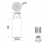 Soffione doccia design moderno ed elegante a un getto Bossini Viadurini