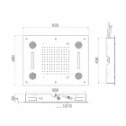 Soffione Doccia in Acciaio con Cromoterapia e Bluetooth Made in Italy - Elbo Viadurini