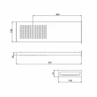 Soffione Doccia in Acciaio con Getto a Pioggia Made in Italy - Nairobi Viadurini
