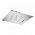 Soffione Doccia con Cromoterapia di Lusso in Acciaio Inox Made in Italy - Solver