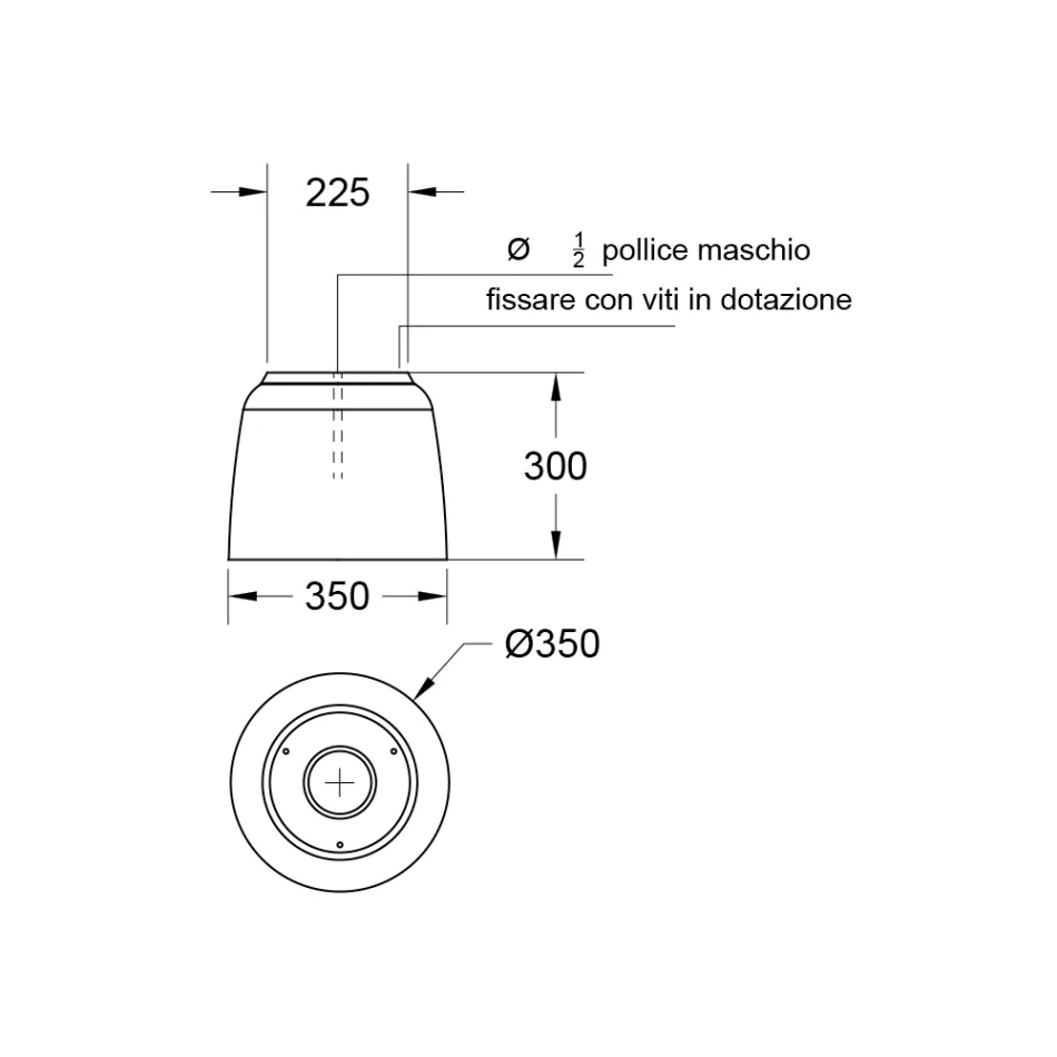 Soffione Doccia in Solid Surface Luxolid Made in Italy - Lallio Viadurini