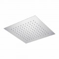 Soffione Doccia Quadrato da Soffitto in Acciaio Made in Italy - Amido