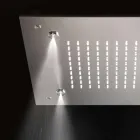 Soffione Doccia Quadrato in Acciaio Inox con Nebulizzatori Made in Italy - Selmo Viadurini