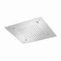Soffione Doccia Quadrato in Acciaio Inox con Nebulizzatori Made in Italy - Selmo