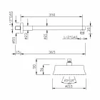 Soffione Doccia Rotondo da Parete in Ottone Stile Classico Made in Italy - Betto Viadurini