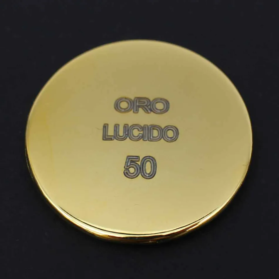 Soffione Doccia Rotondo in Acciaio Inox e Ottone Made in Italy - Aurelio Viadurini