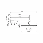 Soffione Doccia Rotondo in Acciaio Inox e Ottone Made in Italy - Aurelio Viadurini