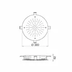Soffione Doccia Rotondo Monogetto in Acciaio Inox Made in Italy - Zolfo  Viadurini