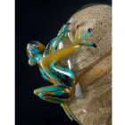 Soprammobile in Vetro a Forma di Uovo con Ranocchi Made in Italy - Huevo Viadurini