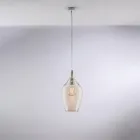 Sospensione in Ferro con Vetro Pyrex Made in Italy per Arredare L’interno - Sparta Viadurini