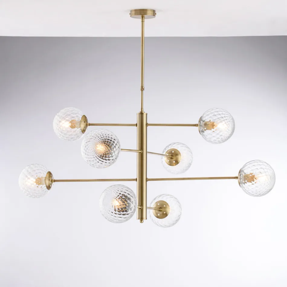 Sospensione in Ferro Made in Italy per Arredare L’interno - Creta Viadurini