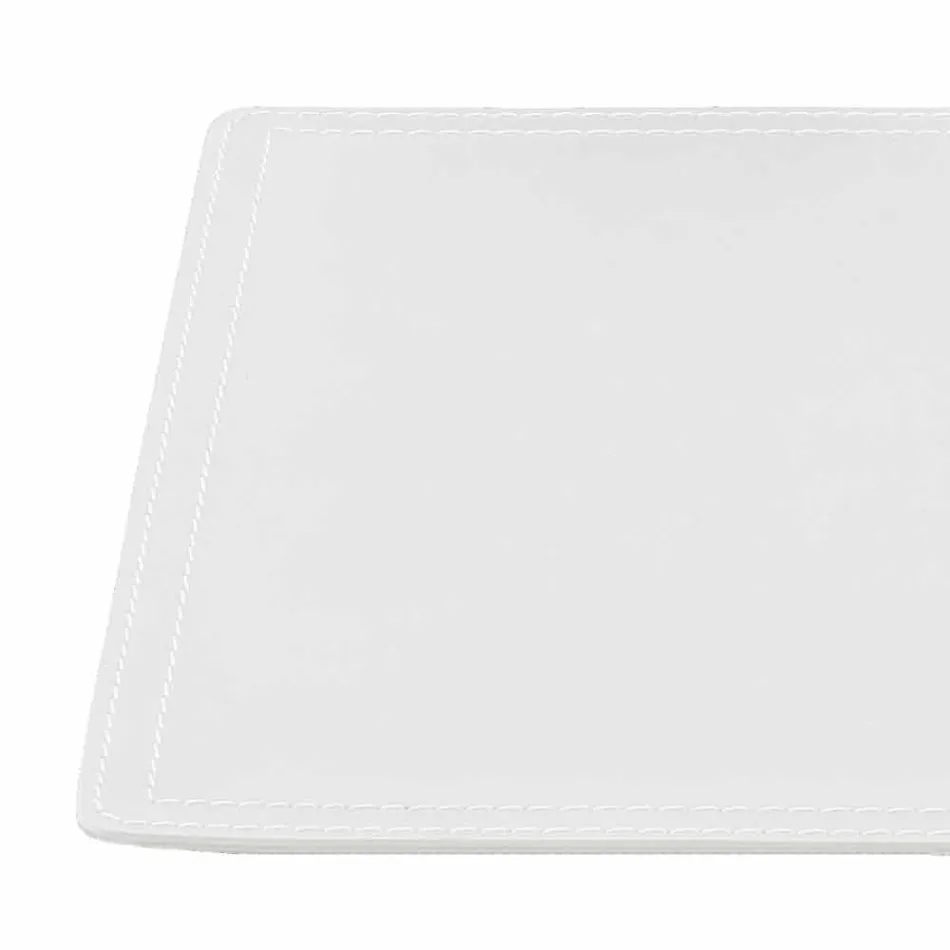 Sottomano in Cuoio Rigenerato con Cuciture Ferma Penne Made in Italy - Ascanio Viadurini