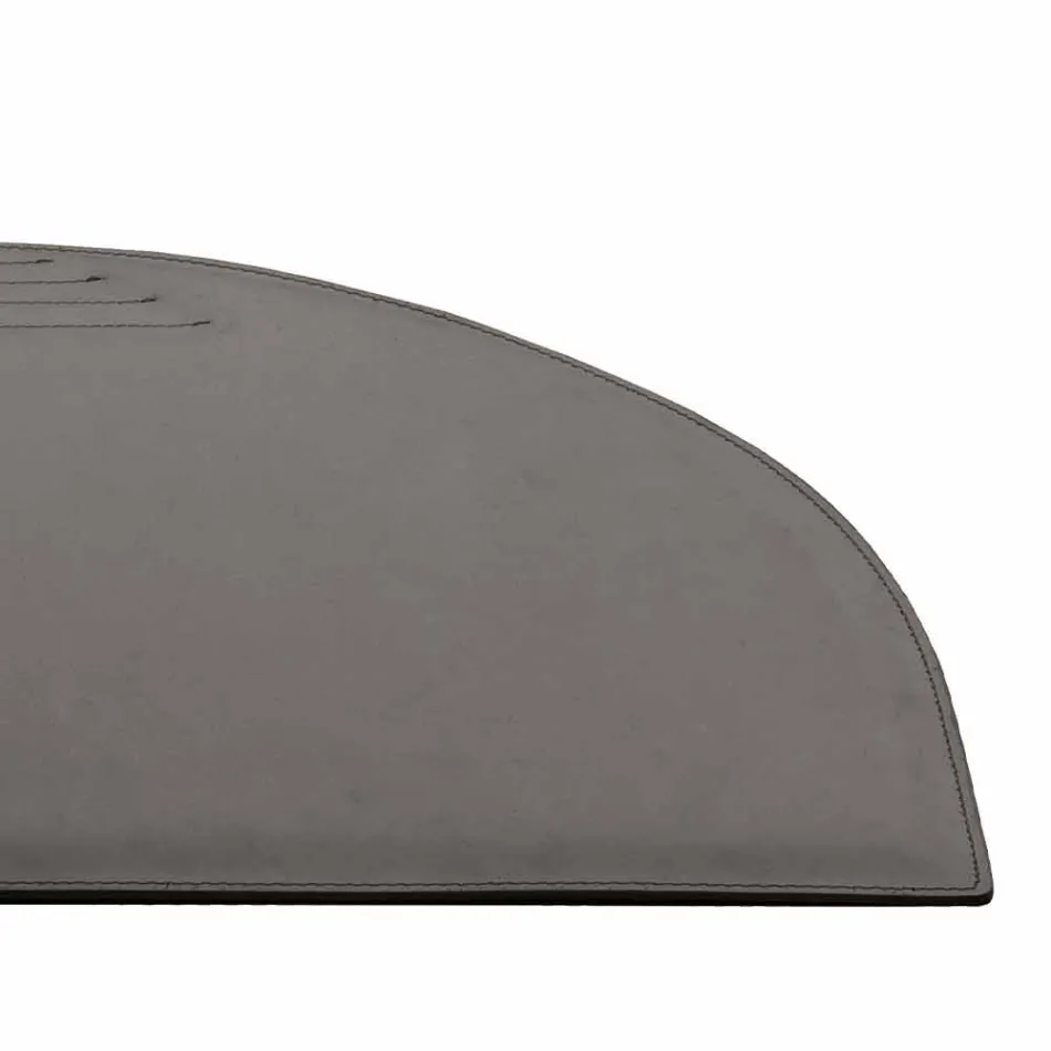 Sottomano in Cuoio Rigenerato con Cuciture Ferma Penne Made in Italy - Medea Viadurini