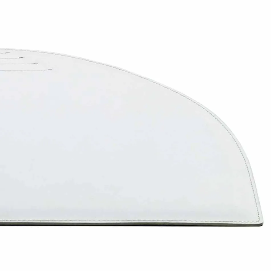 Sottomano in Cuoio Rigenerato con Cuciture Ferma Penne Made in Italy - Medea Viadurini