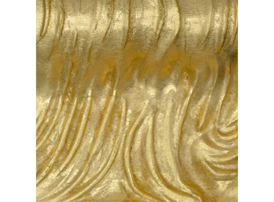 Specchiera a muro argento,oro moderna legno prodotta in Italia Teodoro Viadurini