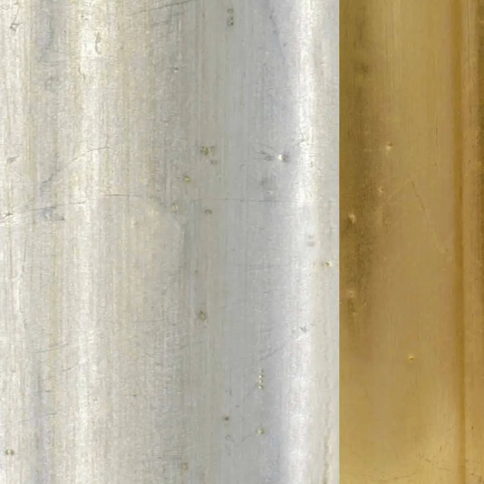 Specchiera a muro, consolle legno e piano a mano in Italia Giacomo Viadurini