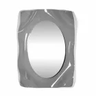 Specchiera a muro design moderno fumé Diva, made in Italy Viadurini