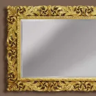 Specchiera a muro in legno linee moderne fatta a mano in Italia Alex Viadurini