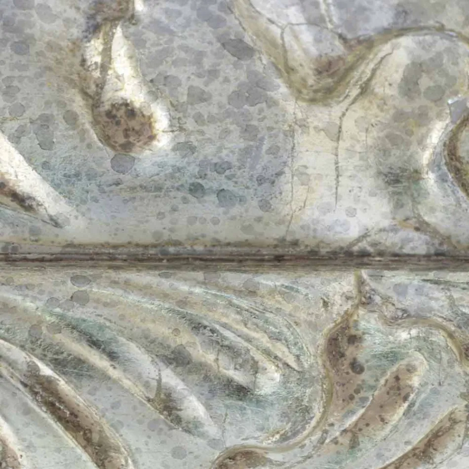 Specchiera a muro in legno rettangolare fatta a mano in Italia Nicolò Viadurini