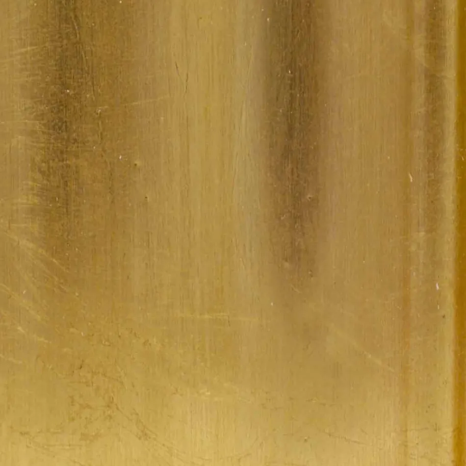 Specchiera a muro in legno rettangolare fatta a mano in Italia Simone Viadurini