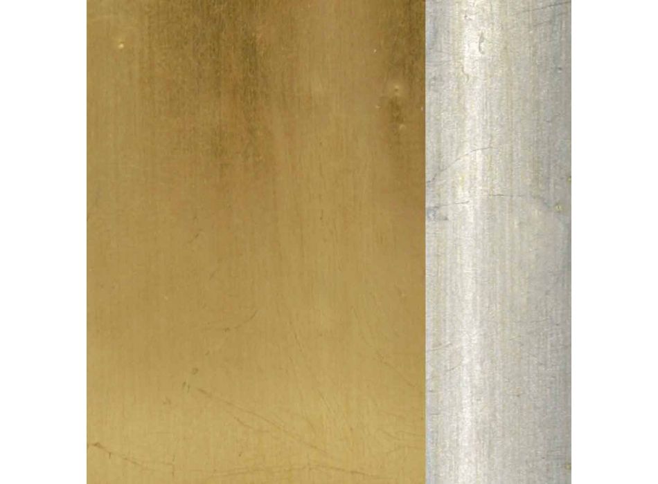 Specchiera a muro oro,argento fatta a mano in legno made Italy Michele Viadurini