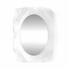 Specchiera a muro trasparente design moderno Diva, made in Italy Viadurini