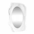 Specchiera a muro trasparente design moderno Diva, made in Italy Viadurini