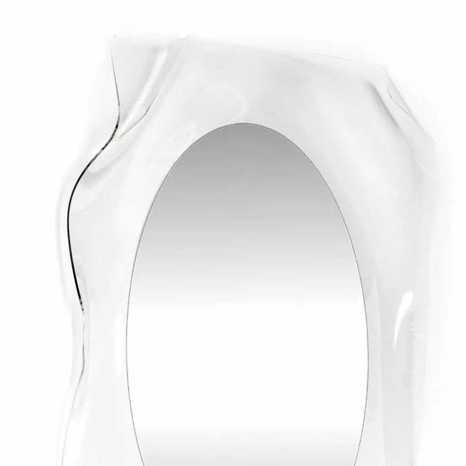 Specchiera a muro trasparente design moderno Diva, made in Italy Viadurini