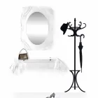 Specchiera a muro trasparente design moderno Diva, made in Italy Viadurini