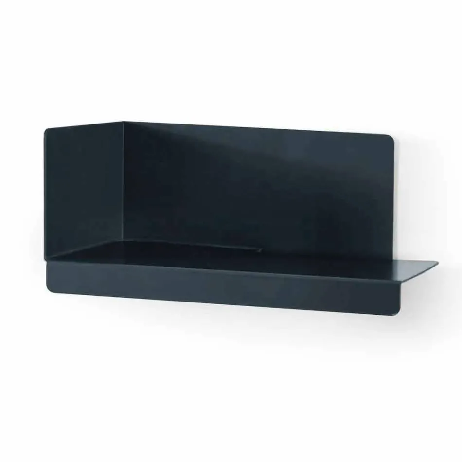 Specchiera a Parete e 3 Mensole in Metallo Colorate a Destra o Sinistra - Noelle Viadurini