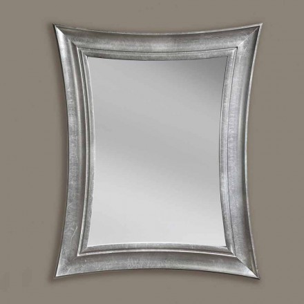 Specchiera a parete legno rettangolare fatta a mano made Italy Sandro Viadurini