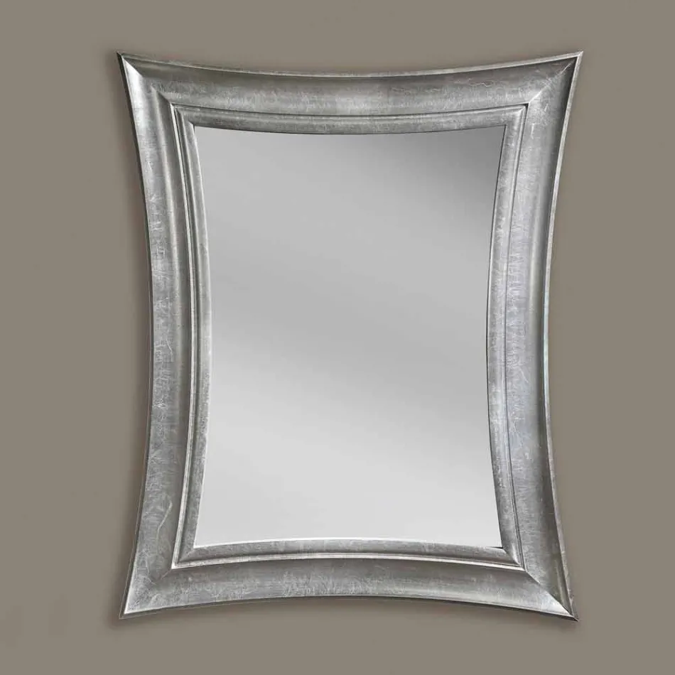 Specchiera a parete legno rettangolare fatta a mano made Italy Sandro Viadurini