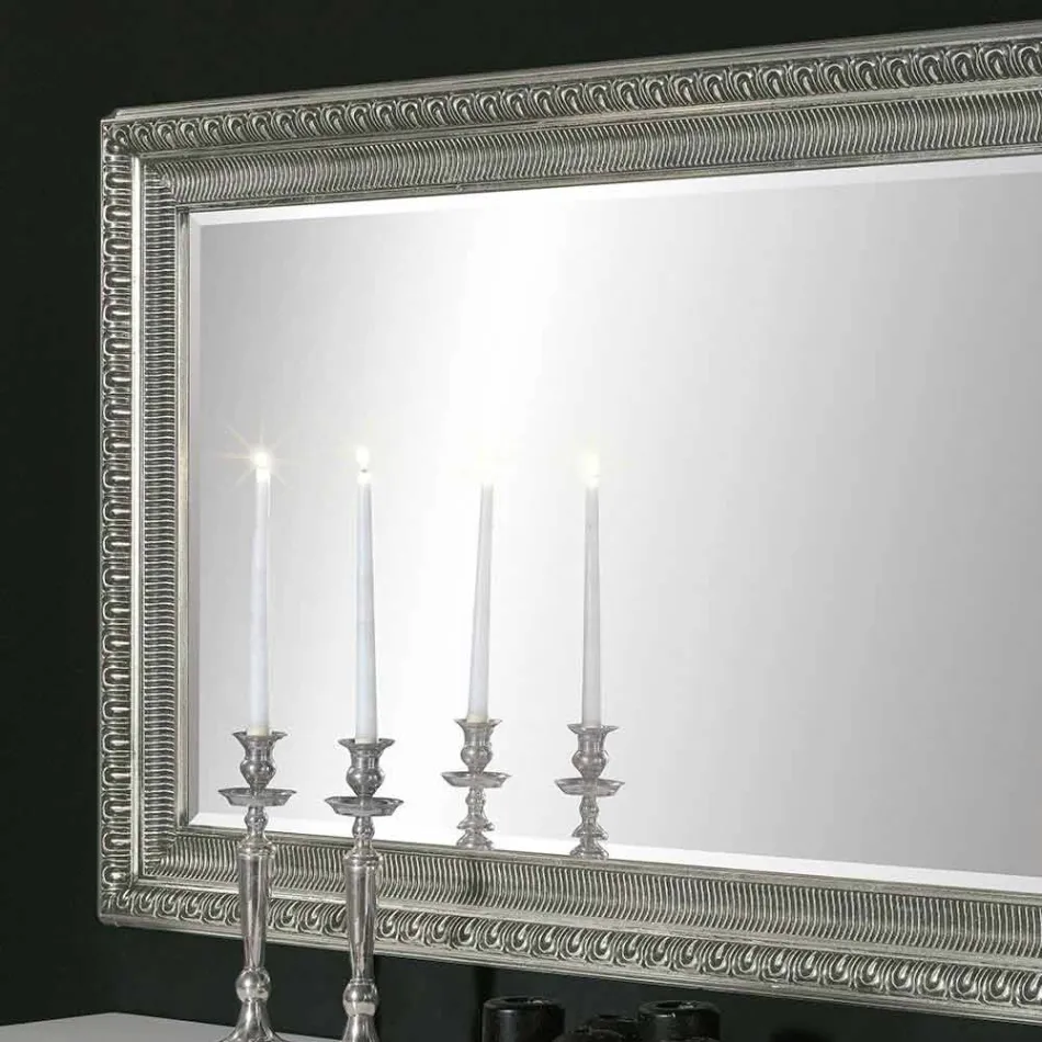 Specchiera da muro legno a mano design moderno made in Italy Claudio Viadurini