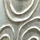 Specchiera da muro oro,bianco,argento in legno made in Italy Eugenio Viadurini