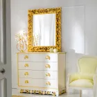 Specchiera da parete design classico Ives, 100x120 cm Viadurini