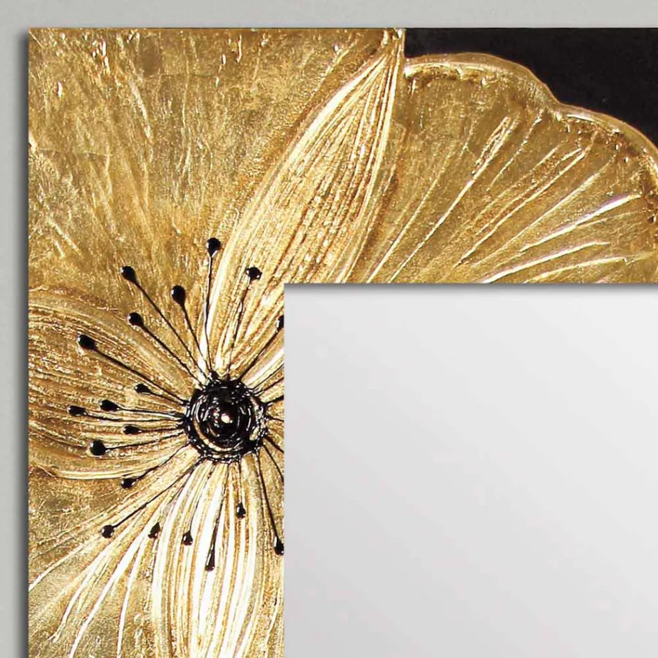 Specchiera da parete di design a doppia elle fatta in Italia Daiano Viadurini