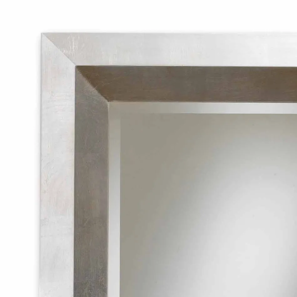 Specchiera da parete di design con cornice in legno Lotto Viadurini