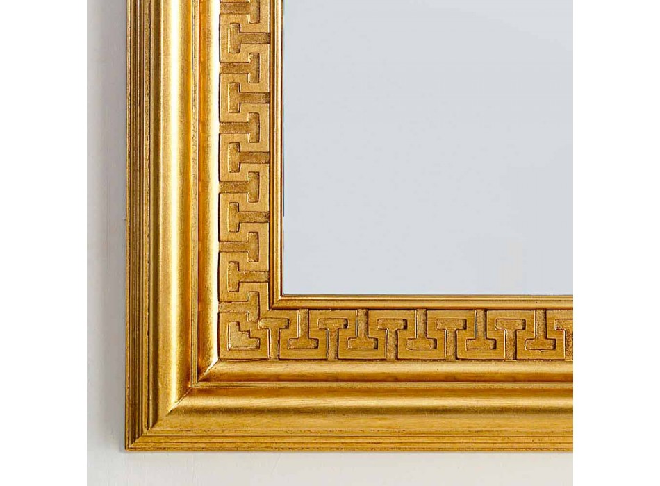 Specchiera da parete di design con cornice in legno Viva, 96x132 cm Viadurini