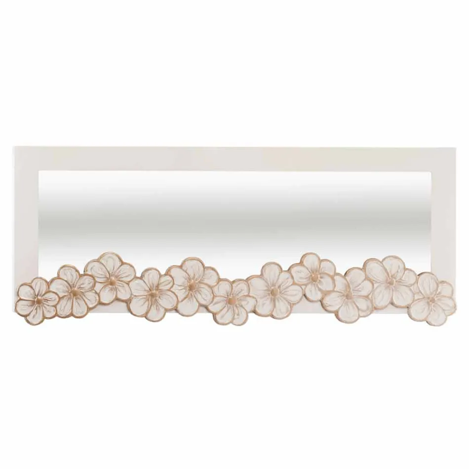 Specchiera da parete di design decorata a mano made in Italy Senapina Viadurini