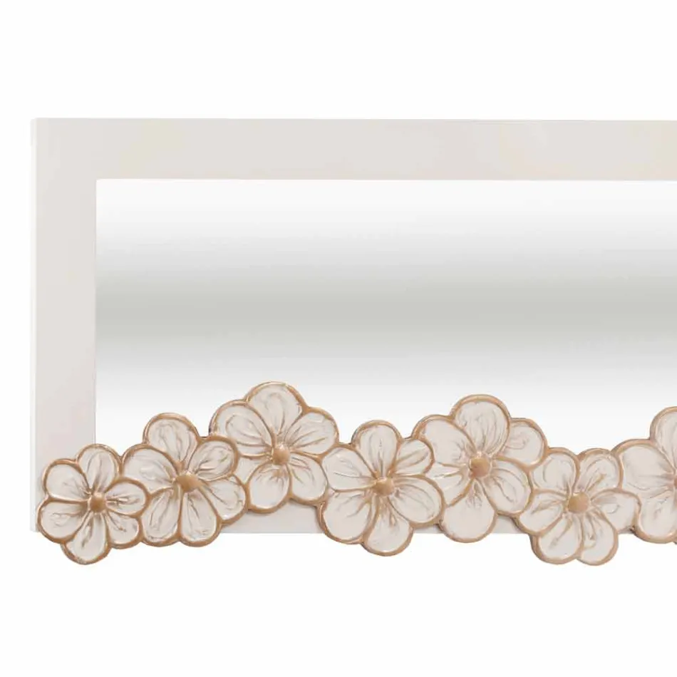 Specchiera da parete di design decorata a mano made in Italy Senapina Viadurini