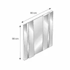 Specchiera da Parete di Design Moderno in Vetro e Metallo Made in Italy – Pallino Viadurini