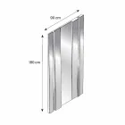 Specchiera da Parete di Design Moderno in Vetro e Metallo Made in Italy – Pallino Viadurini