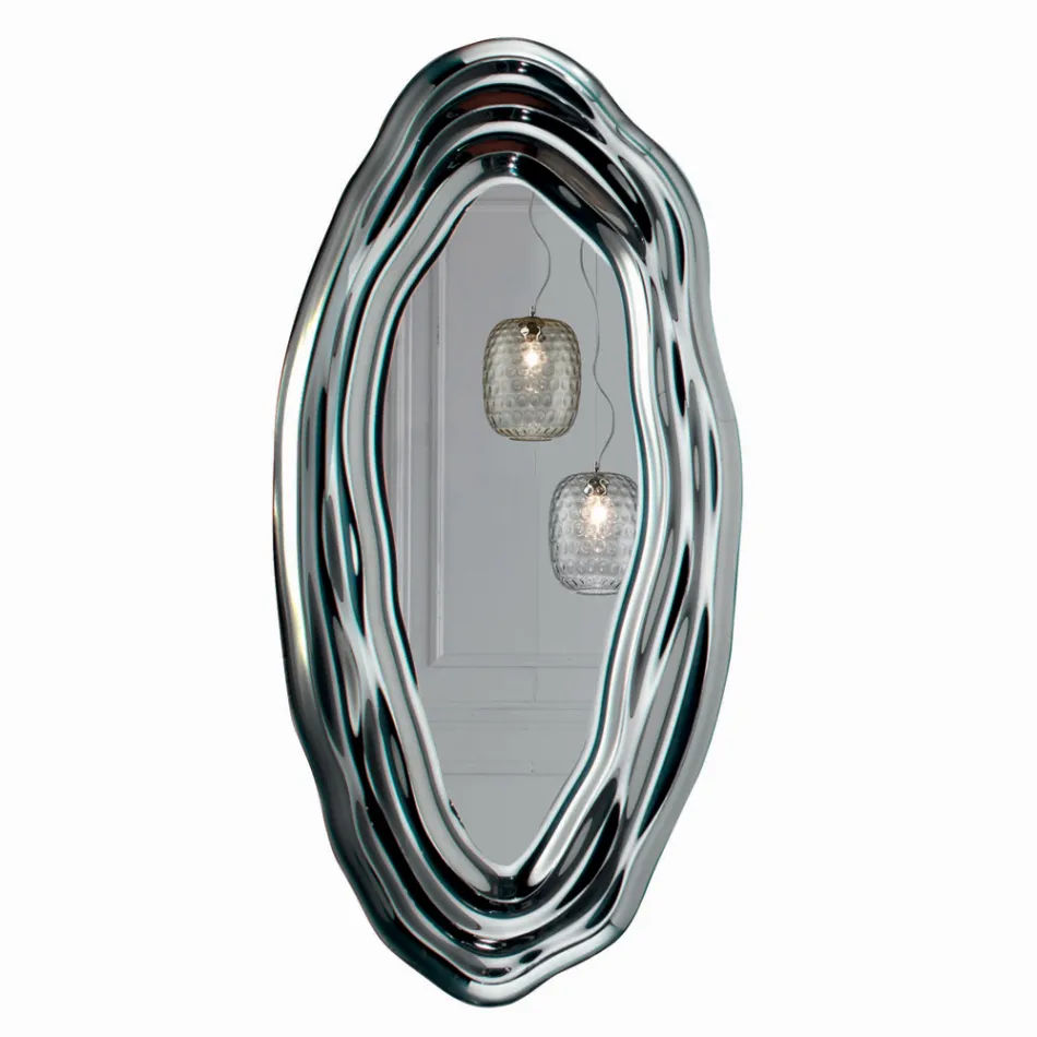 Specchiera da Parete in Cristallo Specchio Made in Italy - Pescara Viadurini