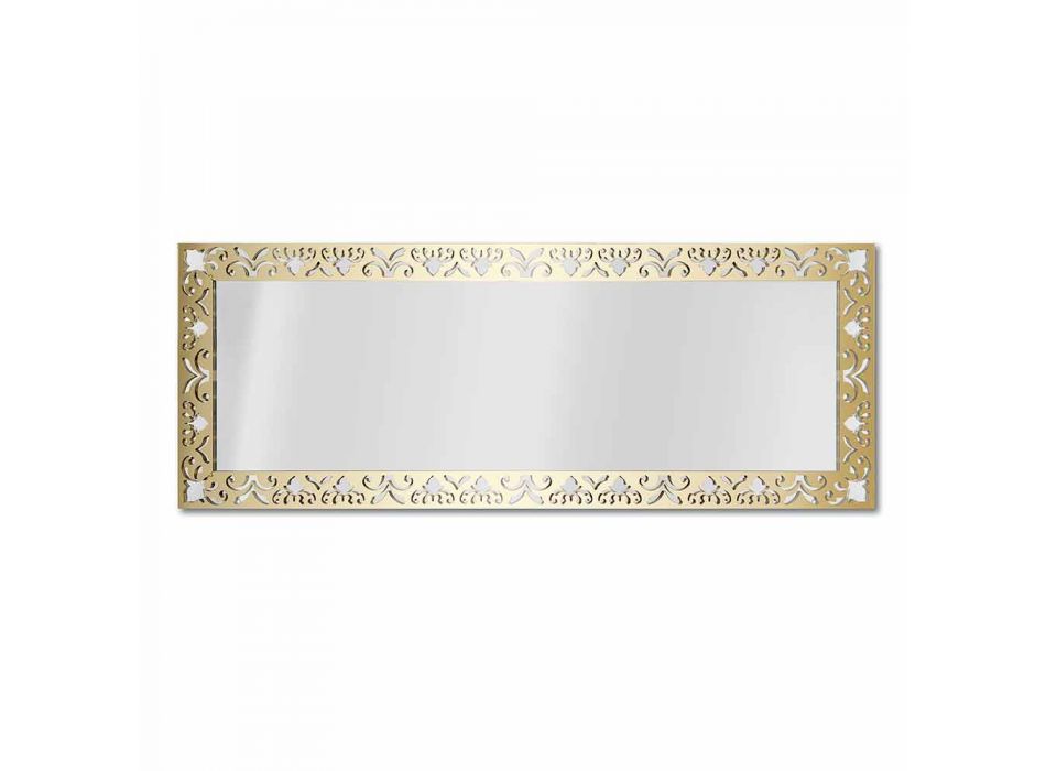 Specchiera da Parete in Plexiglass Oro Argento o Bronzo con Cornice - Nettare Viadurini