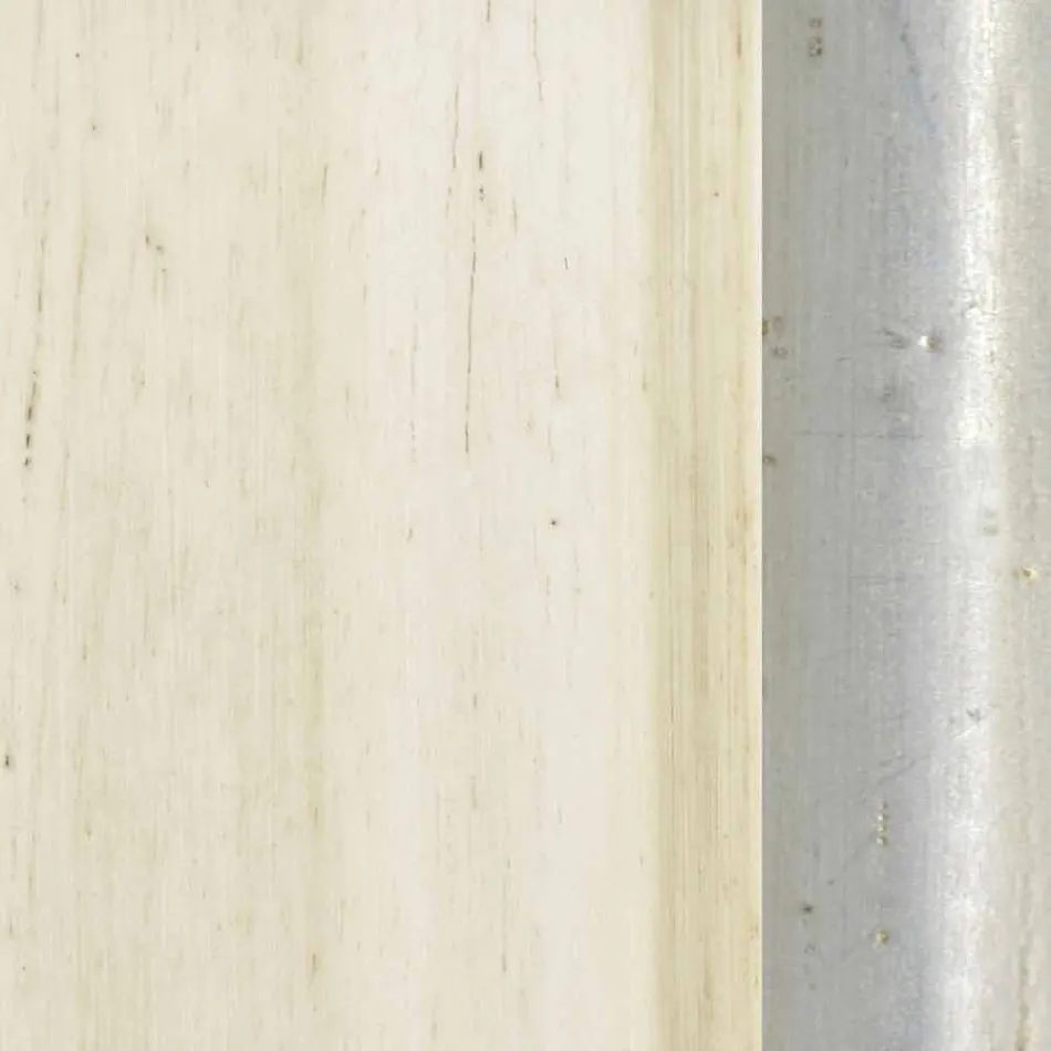 Specchiera da parete legno abete moderna a mano fatta in Italia Dario Viadurini