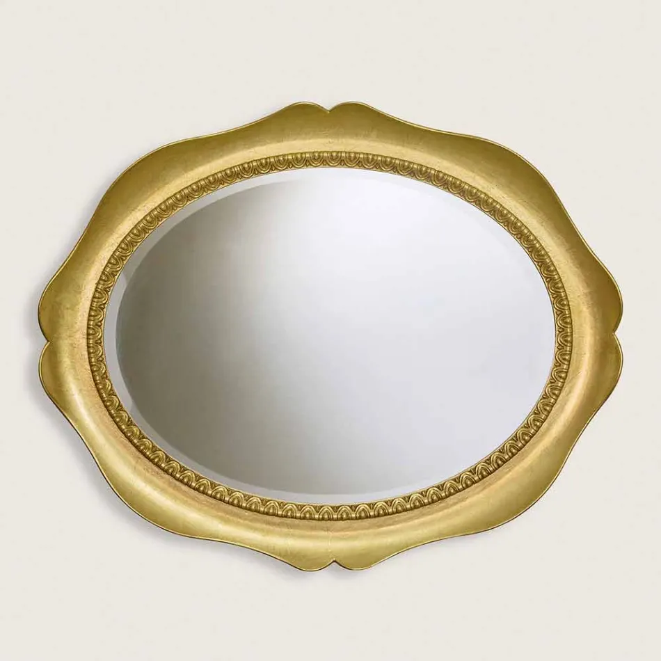 Specchiera da parete legno di abete prodotta a mano in Italia Franco Viadurini